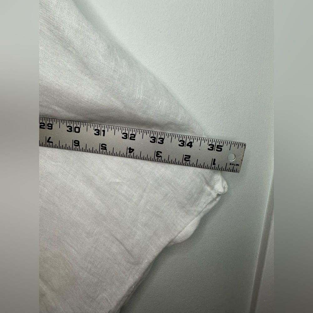 J. Jill  Elements 100% Linen Pullover White Relaxed Fit Lagenlook Top Size S - L - Picture 13 of 13